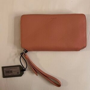 ALLSAINTS Fetch leather phone wristlet, NWT
